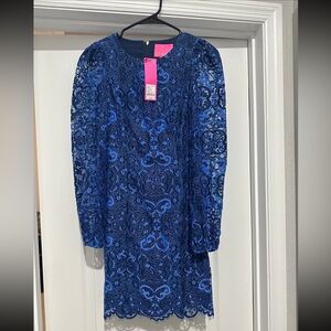 Lilly Pulitzer Blue Lace Dress
